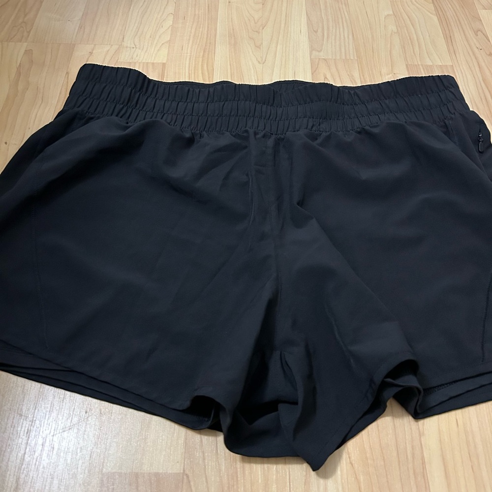 Avia Black Athletic Shorts Elastic Waistband